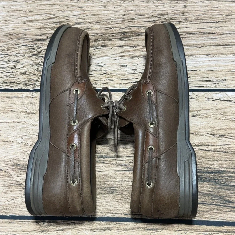 Dubarry Regatta Boat Shoes Men 8.5 Brown Leather Gore-Tex Waterproof Deck Shoes